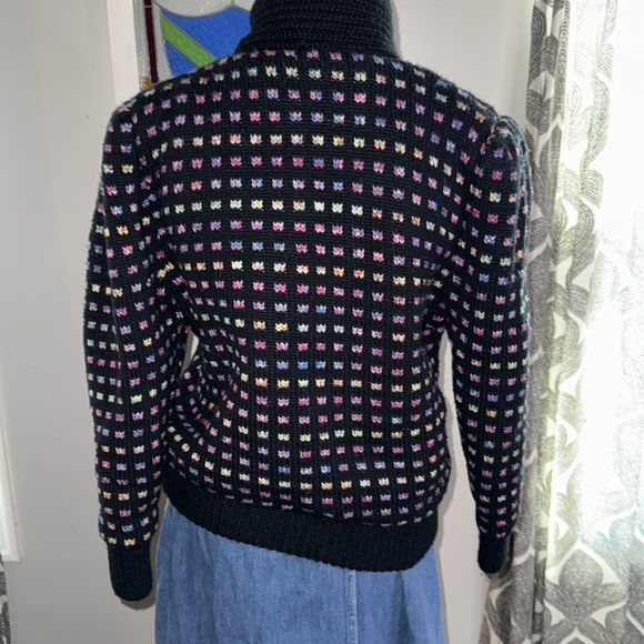 Vintage Knit Bomber Jacket - Picture 4 of 9